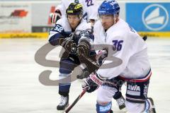 European Trophy 2012 - ERC Ingolstadt - Adler Mannheim - Patrick Hager gegen Yannick Seidenberg