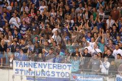 European Trophy 2012 - ERC Ingolstadt - Adler Mannheim - Trotz Fahnenverbot trotzden Stimmung Fans