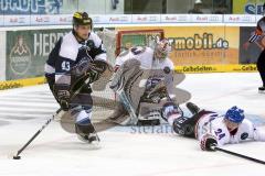 European Trophy 2012 - ERC Ingolstadt - Adler Mannheim - Derek Hahn am Tor