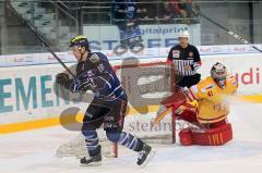 DEL - ERC Ingolstadt - Düsseldorf EG - Tor 1:0 durch Joe Motzko Jubel im Alleingang