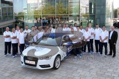 Audi AG - ERC Ingolstadt - Fahrzeugabholung und und Vorstellung des neuen Audi Fan A3