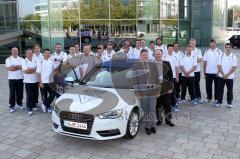 Audi AG - ERC Ingolstadt - Fahrzeugabholung und und Vorstellung des neuen Audi Fan A3