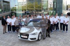 Audi AG - ERC Ingolstadt - Fahrzeugabholung und und Vorstellung des neuen Audi Fan A3