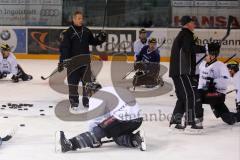 DEL - ERC Ingolstadt - Neuzugang Alexander Sulzer Training - Trainer Rich Chernomaz