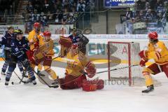 DEL - ERC Ingolstadt - Düsseldorf DEG - Joe Motzko scheitert an Bobby Goepfert