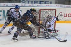 DEL - ERC Ingolstadt - Augsburger Panther - Christoph Gawlik knapp am Tor