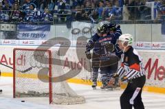 DEL - ERC Ingolstadt - Hamburg Freezers - Kris Sparre mit dem 5:2 Tor Jubel