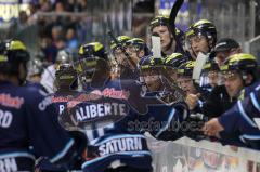 DEL - ERC Ingolstadt - Eisbären Berlin - Tor Jubel Spielerbank John Laliberte