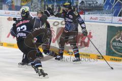 DEL - ERC Ingolstadt - Krefeld Pinguine - Playoff 4.Spiel - Ausgleich Tor Jubel Patrick Hager (52)