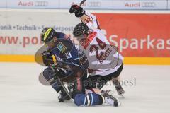 DEL - ERC Ingolstadt - Hannover Scorpions - Björn Barta im Kampf um den Puck, Tim Richter