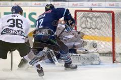 DEL - ERC Ingolstadt - Hamburg Freezers - Tyler Bouck mit dem 4:2 Tor Jubel