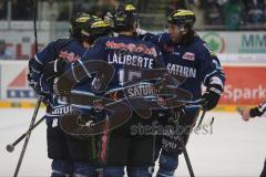 DEL - ERC Ingolstadt - Nürnberg Icetigers - Tor Jubel zum 2:0, John Laliberte (15), Sean O´Connor (73)