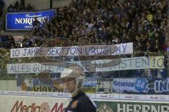 DEL - ERC Ingolstadt - Kölner Haie - Fans Spruchband vor dem Spiel