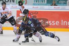 DEL - ERC Ingolstadt - Hannover Scorpions - Björn Barta im Kampf um den Puck, Tim Richter