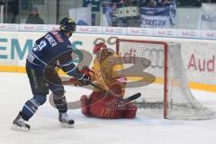 DEL - ERC Ingolstadt - Düsseldorf DEG - 5:0 - Thomas Greilinger im Alleingang überwindet Bobby Goepfert und erzielt das 4:0