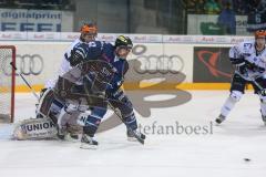 DEL - ERC Ingolstadt - Iserlohn Roosters - Jared Ross (42)  knapp am Tor