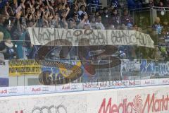 DEL - ERC Ingolstadt - Krefeld Pinguine - Fans Spruchband