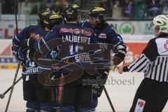 DEL - ERC Ingolstadt - Nürnberg Icetigers - Tor Jubel zum 2:0, John Laliberte (15), Sean O´Connor (73)