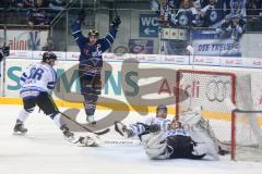 DEL - ERC Ingolstadt - Straubing Tigers - 2:1 Tor durch Thomas Greilinger Jubel