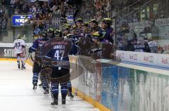 DEL - ERC Ingolstadt - Eisbären Berlin - Torjubel Spielerbank