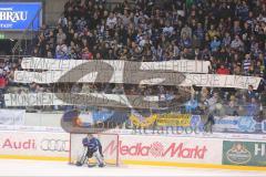 DEL - ERC Ingolstadt - Düsseldorf DEG - 5:0 - Fans Spruchband