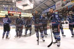 DEL - 6.Spiel - Playoff - ERC Ingolstadt - Krefeld Pinguine 2:7 - Die Panther nach dem Spiel ratlos auf dem Eis