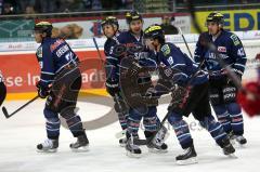 DEL - ERC Ingolstadt - Kölner Haie - Tor Jubel 1:1 Ausgleich durch Joe Motzko links