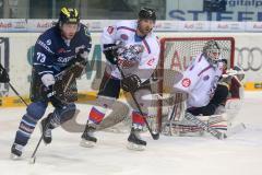 DEL - ERC Ingolstadt - Nürnberg Icetigers - links Sean O´Connor (73) am Tor