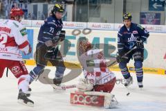 DEL - ERC Ingolstadt - Kölner Haie - Sean O´Connor (73)  scheitert am Torwart