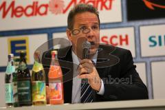 DEL - ERC Ingolstadt - Nürnberg Icetigers - 3:5 - Chefcoach Rich Chernomaz  in der Pressekonferenz