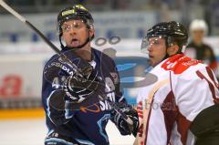 DEL - ERC Ingolstadt - Hannover Scorpions - Derek Hahn Zunge