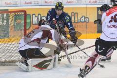 DEL - ERC Ingolstadt - Hannover Scorpions - 4:2 - Michel Periard scheitert an Dimitri Pätzold