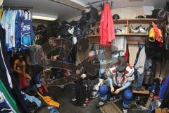 ERC Ingolstadt II - EHC Bayreuth - 4:3 - Container Kabine der zweiten Mannschaft des ERC Ingolstadt