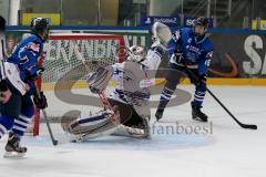 ERC Schüler 1 - HC Landsberg - Tor zum 1:0 von Fabian Eder. Maximilan Geiss (16) - Foto: Jürgen Meyer