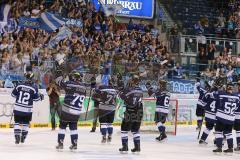 European Trophy 2013 - ERC Ingolstadt - EV Zug - Jubel zu den Fans