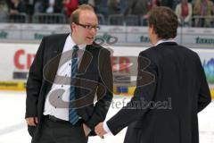 DEL - Playoff Finale - Kölner Haie KEC - ERC Ingolstadt - Deutscher Meister 2014 - links Claudius Rehbein