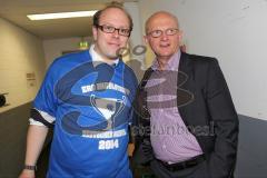 DEL - Playoff Finale - Kölner Haie KEC - ERC Ingolstadt - Deutscher Meister 2014 - Claudius Rehbein und Jiri Ehrenberger