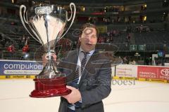 DEL - Playoff Finale - Kölner Haie KEC - ERC Ingolstadt - Deutscher Meister 2014 - Jubel Pokal Cup Co-Trainer Petri Liimatainen