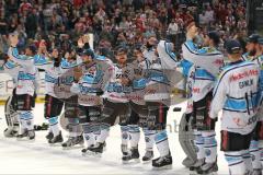 DEL - Playoff Finale - Kölner Haie KEC - ERC Ingolstadt - Deutscher Meister 2014 - Jubel vor den Fans