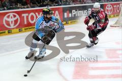 DEL - Playoff Finale - Kölner Haie KEC - ERC Ingolstadt - Thomas Greilinger (39) gegen Kranich