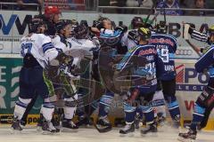 DEL - ERC Ingolstadt - Straubing Tigers - 1:0 - Schlägerei mit Tim Conboy (4)