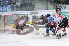 DEL - ERC Ingolstadt - Kölner Haie - Robert Sabolic (25) verfehlt knap das Tor