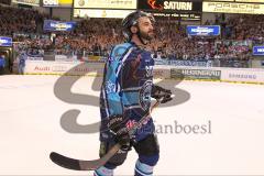 DEL - Playoff Halbfinale - ERC Ingolstadt - Hamburg Freezers - Spiel 6 - Sieg Finale Einzug Thomas Greilinger (39)