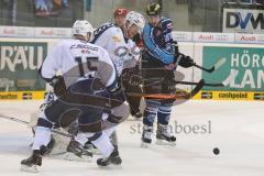 DEL - Playoff Halbfinale - ERC Ingolstadt - Hamburg Freezers - Travis Turnbull (71)  vor dem Tor