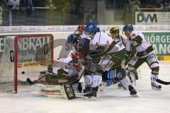 DEL - 2013 - ERC Ingolstadt - Augsburg Panther - Alexander Oblinger (20), der Puck fliegt ins Tor, gilt aber nicht