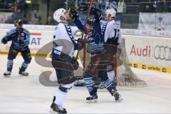 DEL - Playoff Halbfinale - ERC Ingolstadt - Hamburg Freezers - Tor Jubel 4:2 Jared Ross (42)