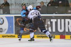 DEL - Playoff Halbfinale - ERC Ingolstadt - Hamburg Freezers - Schlägerei Ziga Jeglic (13) links