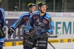 DEL - Playoff Halbfinale - ERC Ingolstadt - Hamburg Freezers - 2:0 durch Christoph Gawlik (11), Patrick Hager (52) gut gelaunt