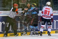 DEL - Playoff Finale - Spiel 4 - ERC Ingolstadt - Kölner Haie - Jean-Francois Boucher (84) erzielt das 2:0 Tor Jubel mit Travis Turnbull (71)