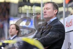 DEL - ERC Ingolstadt - Icetigers Nürberg - Cheftrainer Niklas Sundblad schimpft auf der Bank